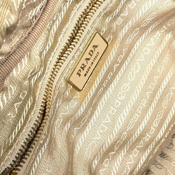 PRADA BR2524 triangle logo plate Venice Hand Bag Shoulder Bag - Picture 5 of 16